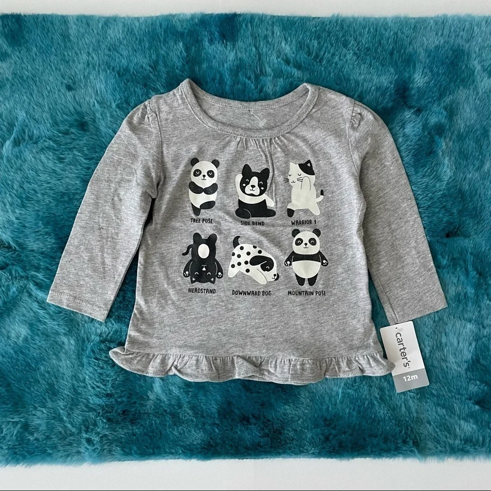 Carter’s Toddler Girl Long Sleeve T-Shirt Size 12 Months